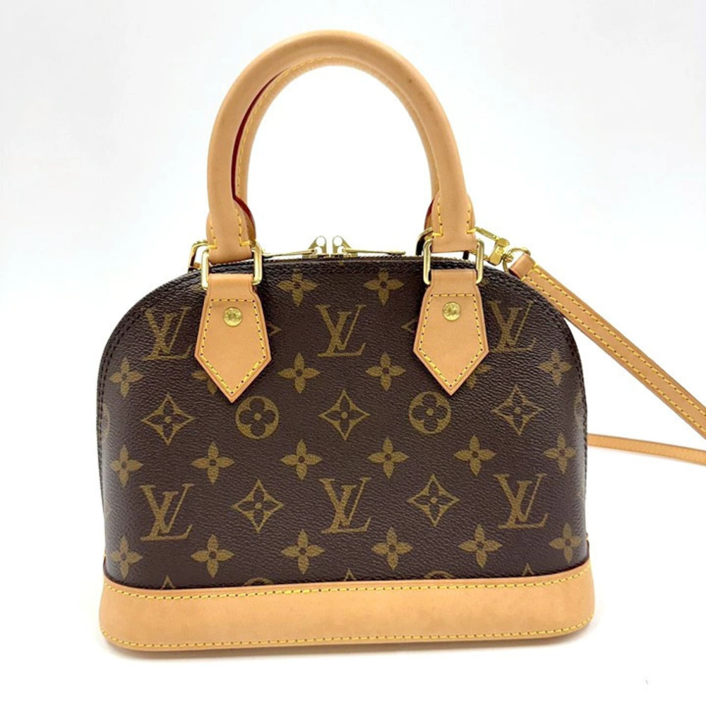 Louis Vuitton Alma Monogram Shoulder Bag Brown